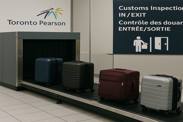 Two women were detained at Toronto Airport with more than $1,000,000 in their suitcases